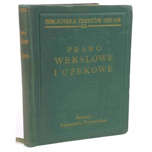 GARWICZ- PRAWO WEKSLOWE I CZEKOWE wyd.1936