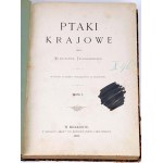TACZANOWSKI - PTAKI KRAJOWE t.1, 1882