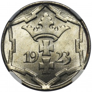 Wolne Miasto Gdańsk - 10 fenigów 1923 - NGC MS66