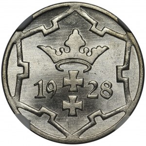 Wolne Miasto Gdańsk - 5 fenigów 1928 - NGC MS65+