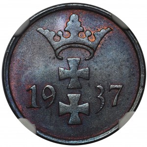 Wolne Miasto Gdańsk - 1 fenig 1937 - NGC MS65 BN 