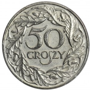 50 groszy 1938 - PCGS MS63 - niklowane