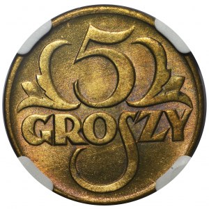 5 groszy 1923 - NGC MS65+ 