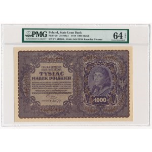 1.000 marek 1919 -II Serja Y- PMG 64 EPQ