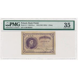 1 złoty 1919 S.5 B - PMG 35 