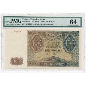 100 złotych 1941 -A- PMG 64
