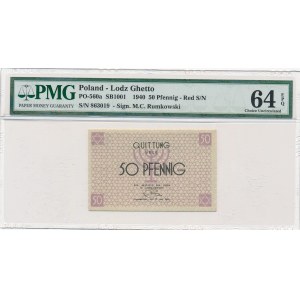 50 fenigów 1940 czerwony numerator - PMG 64 EPQ