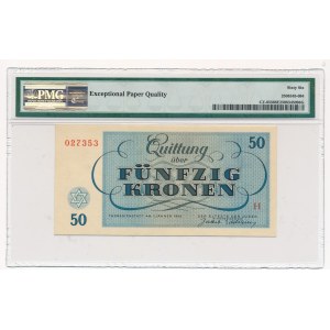 Czechoslovakia - Ghetto Theresienstadt - 50 kronen 1943 - PMG 66 EPQ