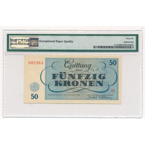 Czechosłowacja - Getto Terezin - 50 koron 1943 - PMG 66 EPQ