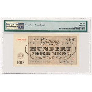 Czechoslovakia - Ghetto Theresienstadt - 100 kronen 1943 - PMG 66 EPQ