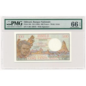 Djibouti - 500 francs 1988 - PMG 66 EPQ