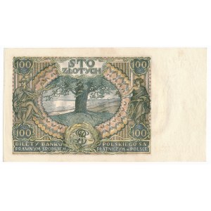 100 złotych 1932 Ser.AO. znw. kreski na dole