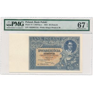 20 złotych 1931 -AB- PMG 67 EPQ 