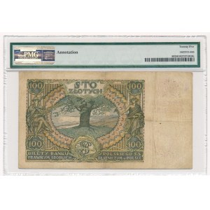 100 złotych 1932(9) - przedruk okupacyjny -AA- PMG 25 rzadki na pierwszej serii