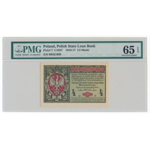 1/2 marki 1916 Generał - PMG 65 EPQ