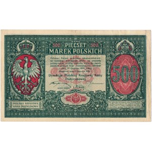 500 marek 1919 Dyrekcja - wyjątkowej świeżości