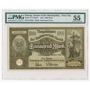 Gdańsk 1.000 marek 1922 - PMG 55