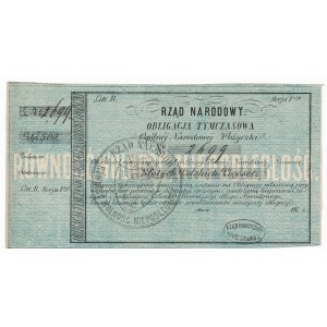 Rząd Narodowy - Obligacja Tymczasowa 500 złotych 
