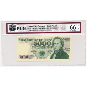 5.000 złotych 1982 -A- PCG 66 EPQ 