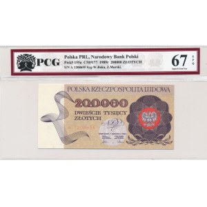 200.000 złotych 1989 -A- PCG 67 EPQ