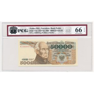 50.000 złotych 1989 -A- PCG 66 EPQ