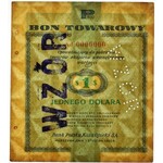 Pewex Bon Towarowy 1 dolar 1960 WZÓR Ad 0000000 