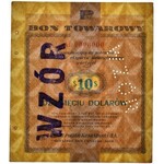 Pewex Bon Towarowy 10 dolarów 1960 WZÓR Af 0000000 