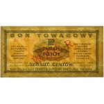 Pewex Bon Towarowy 10 centów 1969 WZÓR - Eb 0000000 