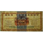 Pewex Bon Towarowy 50 dolarów 1969 WZÓR - Ei 0000000 