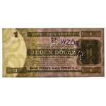 Pewex Bon Towarowy 1 dolar 1979 WZÓR HD 0000000 