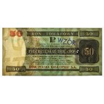 Pewex Bon Towarowy 50 dolarów 1979 WZÓR HJ 0000000 