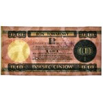 Pewex Bon Towarowy 10 centów 1979 WZÓR HB 0000000 