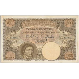 1.000 złotych 1919 - PIĘKNY