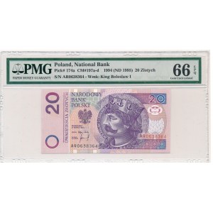 20 złotych 1994 -AR- PMG 66 EPQ 