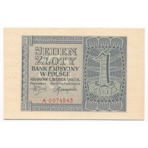 1 złoty 1940 -A- 