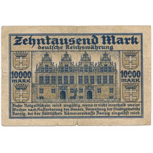 Gdańsk 10.000 marek 1923 - rzadki 