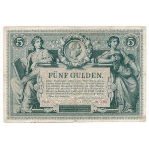 Austria 5 gulden 1881