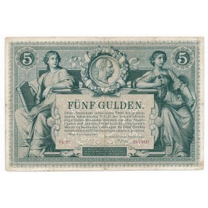 Austria 5 guldenów 1881