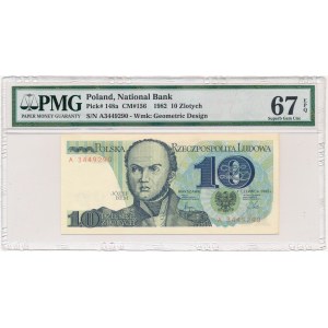 10 złotych 1982 -A- PMG 67 EPQ
