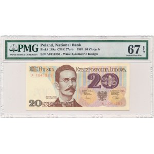 20 złotych 1982 -A- PMG 67 EPQ