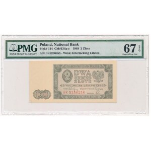 2 złote 1948 -BR- PMG 67 EPQ