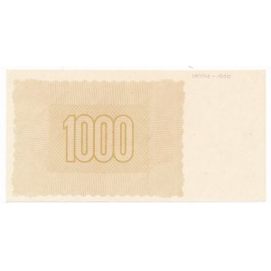1.000 złotych 1945 PRÓBA - wyłącznie z poddrukiem