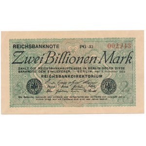 Niemcy - 2 biliony marek 1923 