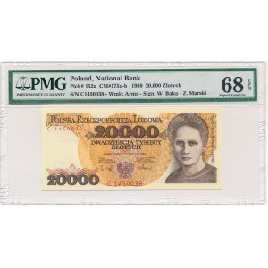20.000 złotych 1989 -C- PMG 68 EPQ - rewelacyjna ocena