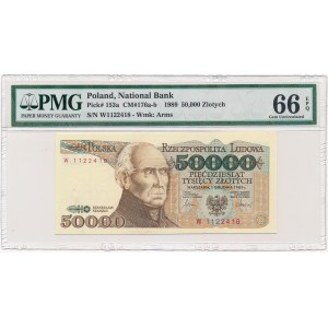 50.000 złotych 1989 -W- PMG 66 EPQ