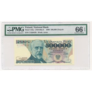 500.000 złotych 1990 -C- PMG 66 EPQ - rzadsza seria