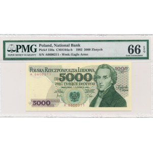5.000 złotych 1982 -A- PMG 66 EPQ 