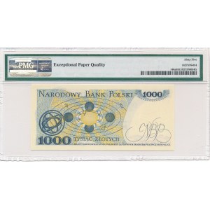 1.000 złotych 1975 -A- PMG 65 EPQ - niski numer