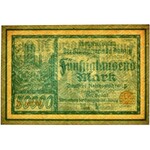 Gdańsk 50.000 marek 1923 num. 5 cyfr 
