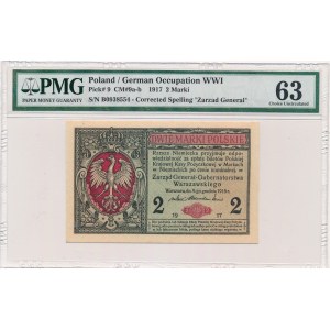 2 marki 1916 Generał -B- PMG 63